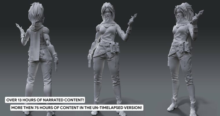AAA Game Character Creation Course Part1 – High Poly by FastTrack