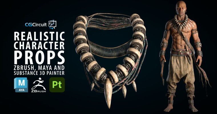 Realistic Character Props – Zbrush, Maya and Substance 3D Painter by Tomas Sackmann
