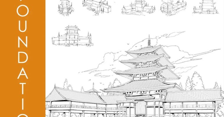 Foundation Patreon – Environment Sketching with 3D Primitives – Japanese Temple by Dave Sarabia