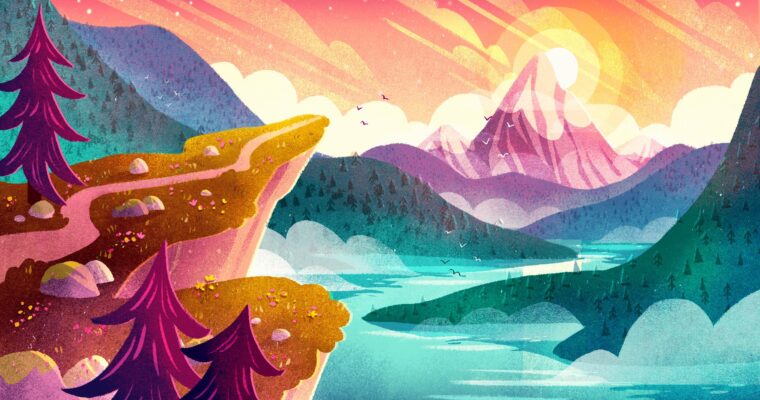 Illustrated Environments – Draw a Stylised Landscape Scene in Procreate by Sarah Holliday Illustrated Environments – Draw a Stylised Landscape Scene in Procreate by Sarah Holliday