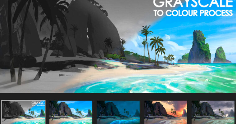 Grayscale To Colour Process by Gavin O’Donnell