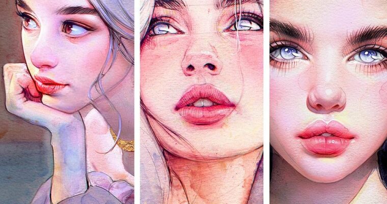 Watercolour Brushes with Video Tutorial by Irakli Nadar