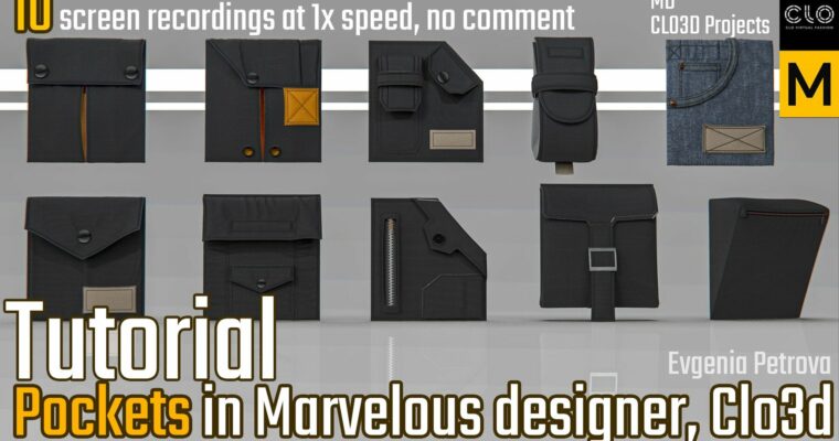 Pocket Tutorial. Clo3d, Marvelous Designer by Evgenia Petrova