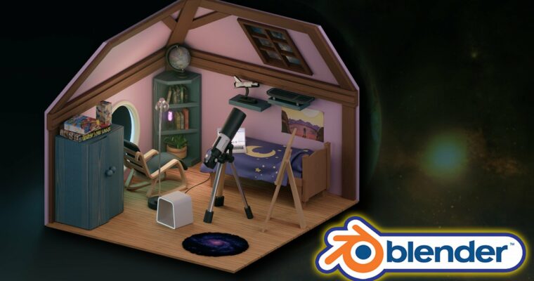 Mastering the Art of Isometric Room Design in Blender 3 by 3D Tudor