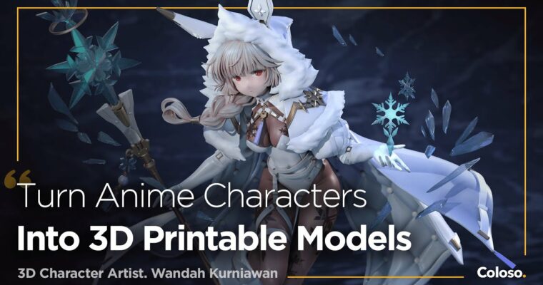 Turning Anime Characters Into 3D Printable Models by Wandah Kurniawan