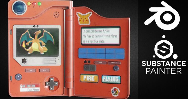 Creating a Pokedex in Blender and Substance Painter