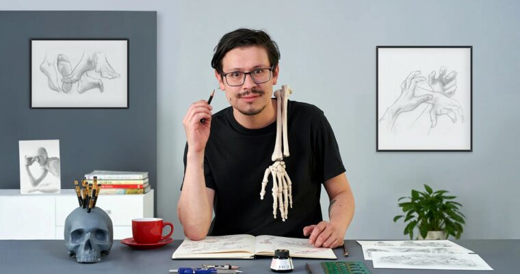 Anatomical Drawing of Limbs, Hands and Feet (Spanish, Eng sub)