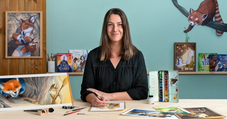 Animal Characters in Watercolor for Children’s Books by Julie Mellan