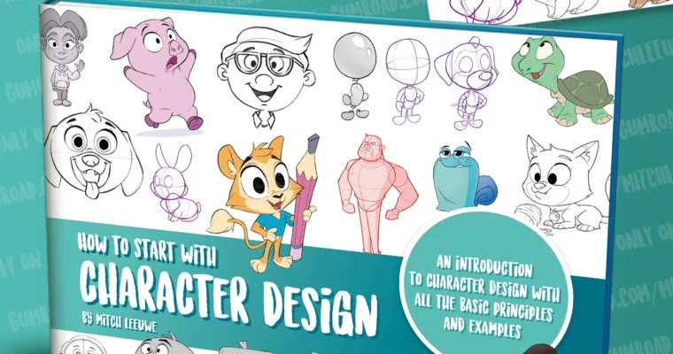 How to start with Character Design eBook & Video by Mitch Leeuwe