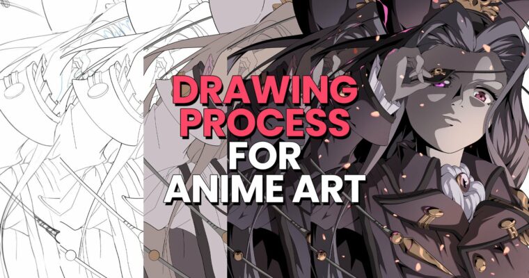 Drawing Process For Anime Art by Juha Ekman