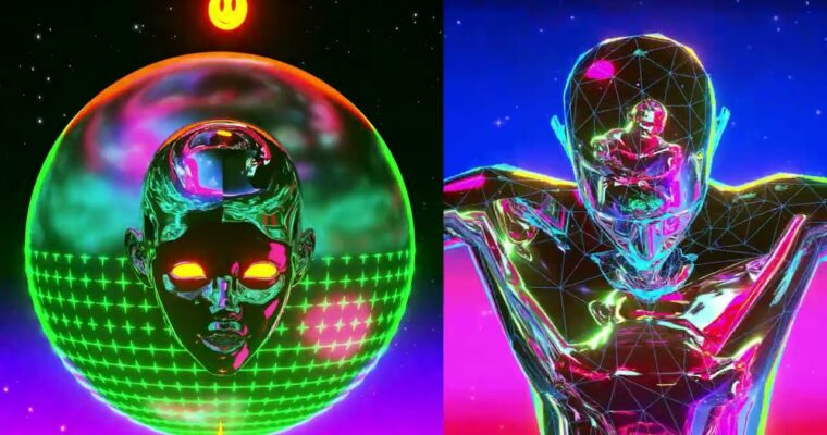 3D Chromatic Iridescent Animation Style in Cinema4D Octane Render