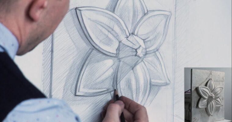 Drawing Rosette in Perspective. Naturmort by Alexander Ryzhkin (Рисование розетки в перспективе. Натюрморт – Russian, Eng sub)