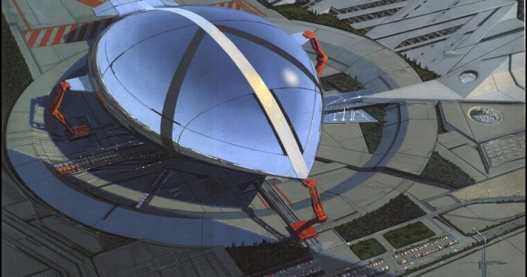 The Techniques of Syd Mead Airship Arrival