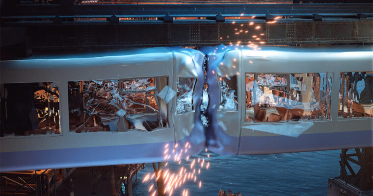 Project Titan Train Destruction FX (+Russian)