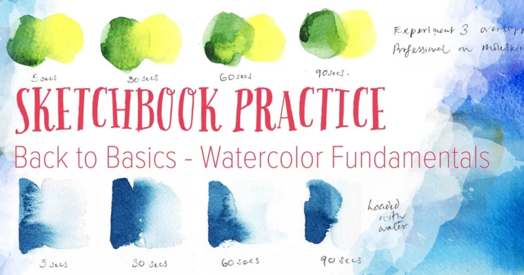 Sketchbook Practice – Back to Basics Watercolor Fundamentals
