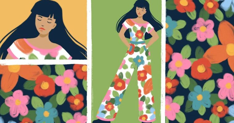 Drawing People in Pattern Outfits – Stylized Character Illustration in Procreate