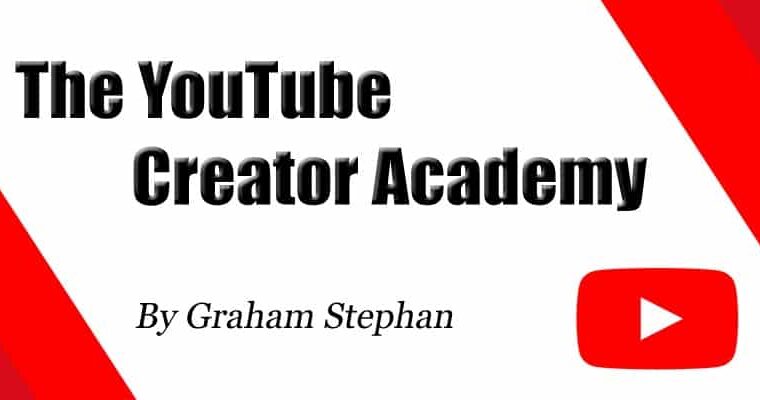 The YouTube Creator Academy by Graham Stephan