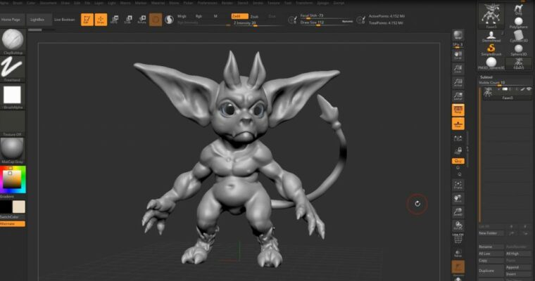 3D Character from Scratch in ZBrush (Zbrush – 3D-персонаж с нуля – Russian, Eng sub)