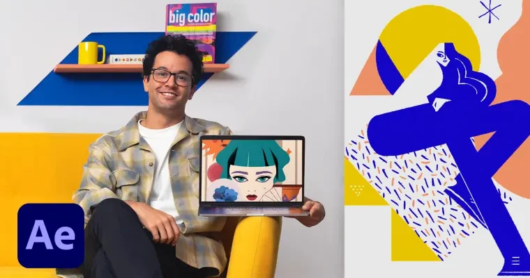 Animated Illustrations with After Effects for Social Media (Spanish, Eng sub)