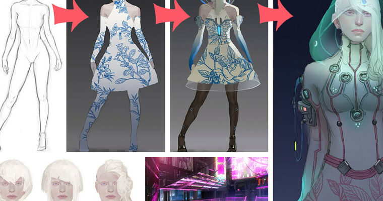 Cyberpunk Concept Art Tutorial by Clint Cearley
