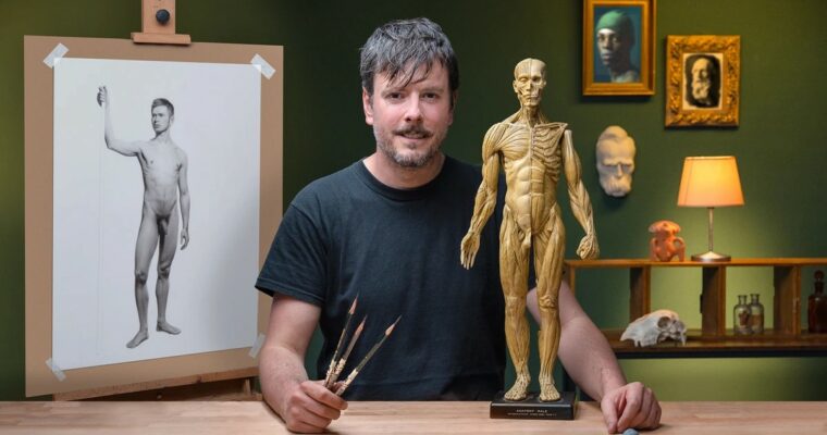 Realistic Human Figure Drawing by Diego Catalán Amilivia (Spanish, Multisub)