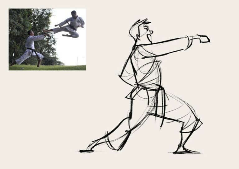 Magic Gesture Drawing Drawing the human body without sketching by