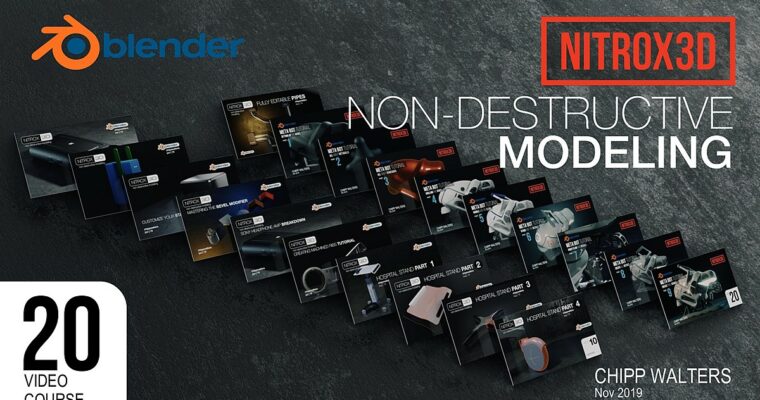 NITROX3D Non-Destructive Blender Modeling Course by Chipp Walters