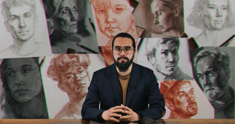 Portraits in Graphics 2.0 by Roman Kruglov (Портреты в графике 2.0 – Russian, Eng sub)