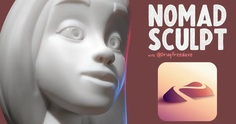3D Model a Human Head with Nomad Sculpt by Dave Reed