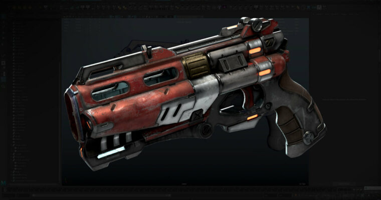 Creating a Sci-Fi Pistol for Games