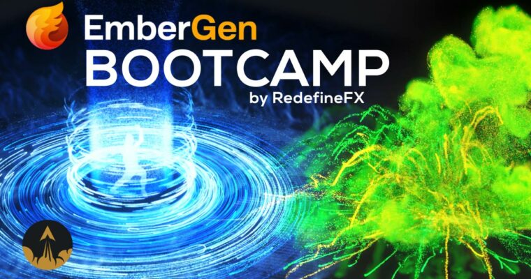 EmberGen Bootcamp – A Real-Time VFX Simulation Course (Updated 2024) by Jesse Pitela (+Chinese)