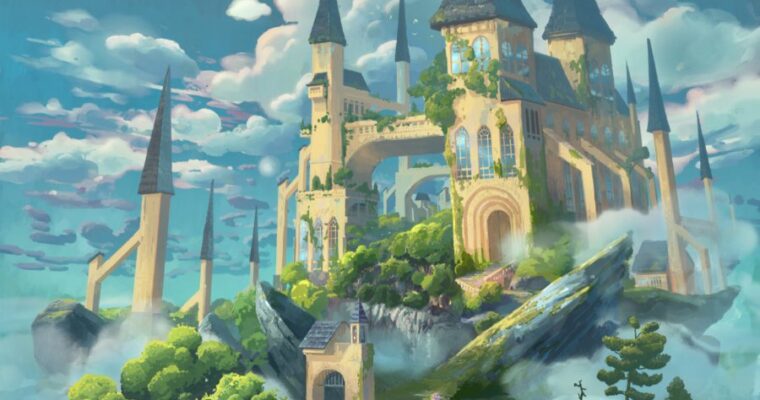 Painting an illustration in Procreate without LINE ART FULL BREAKDOWN of -Sky Garden Academy- by angrymikko