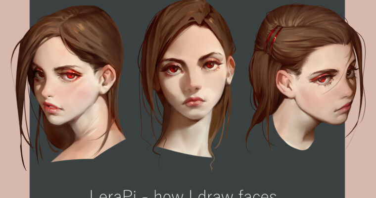 Tutorial – how I draw faces by Aleriia_V (LeraPi)