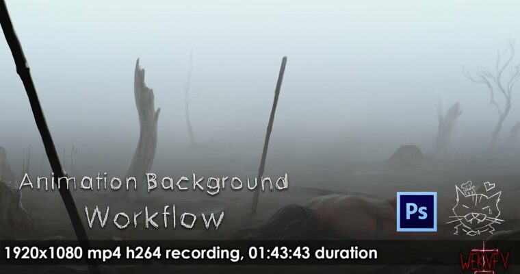 Animation Background – Photoshop Workflow (Free 3X Speed video – Standard License)