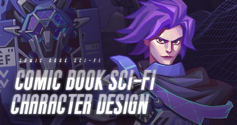 Comic Book Sci-fi Character Design by Wingfox Studio
