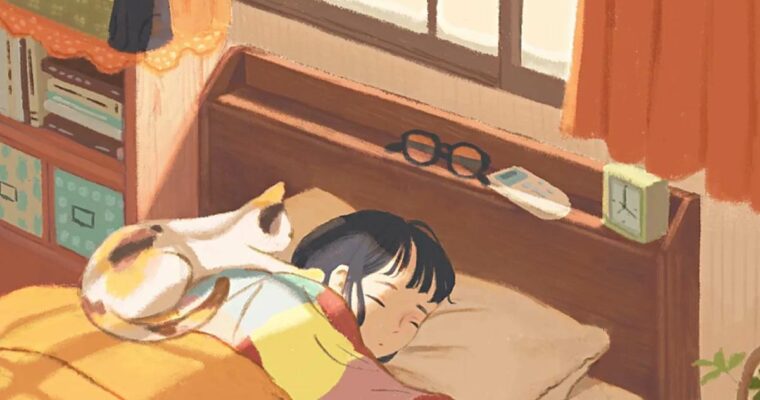 Draw illustrations without outlines! A warm, hand-painted landscape and a girl by hamin (Japanese, Eng Spa subs)