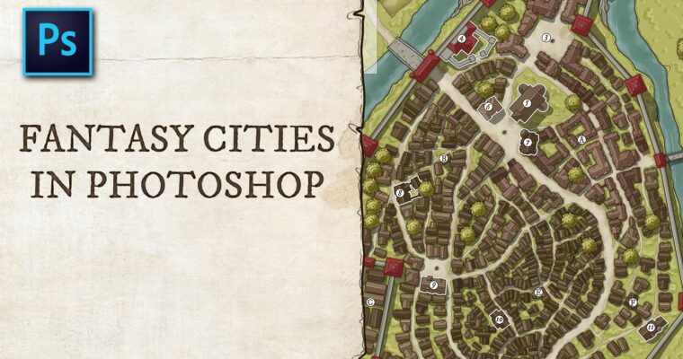 Fantasy Cities in Photoshop by Daniel Hasenbos