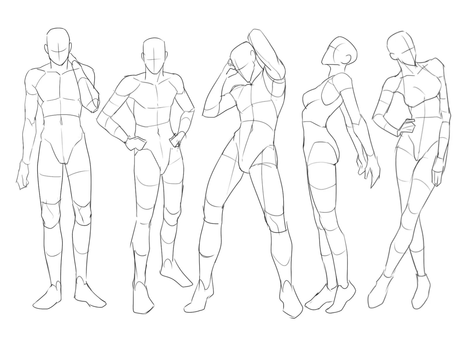 How To Draw Anime - Female Pose Study. (Pose Reference) | Facebook