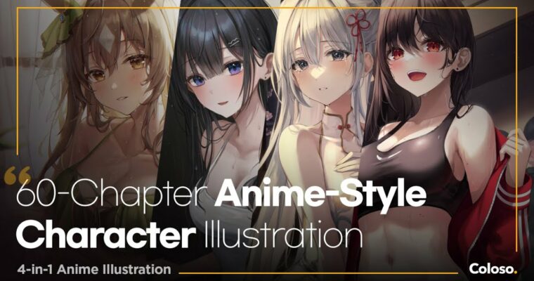 Coloso The 60-Chapter Anime-Style Character Illustration Class (Korean, Eng sub – Group Buy)