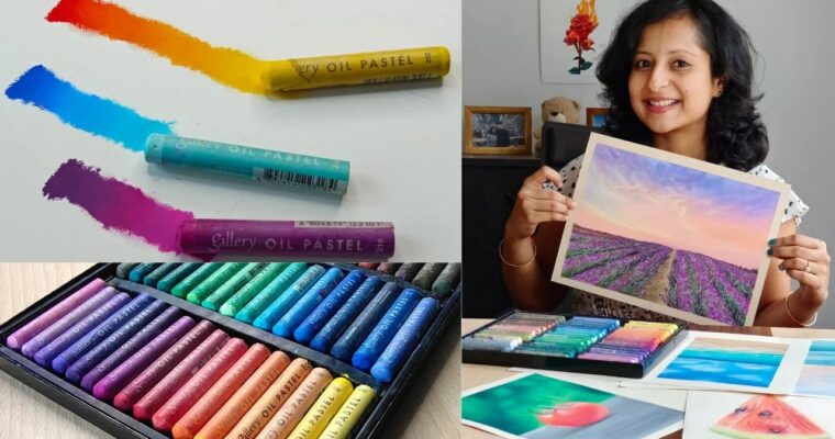 Beginners Guide to Oil Pastels – Basic Blending Techniques & Relaxing Landscape Drawing