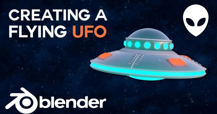 Create A Flying UFO With Blender