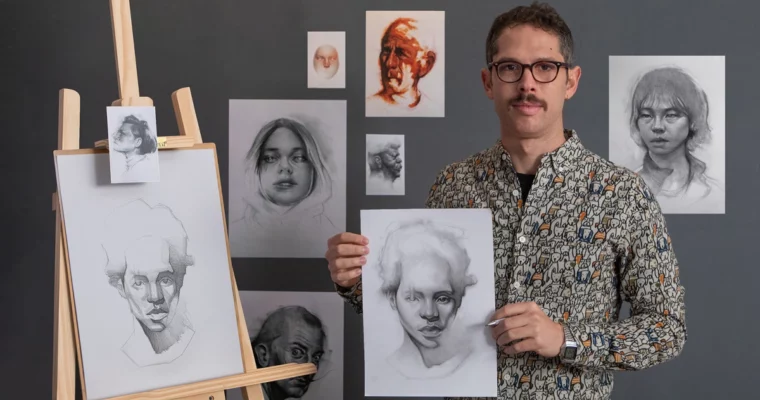 Pencil Portraits – Light, Shadow, and Proportion by Juan Perednik (Spanish, Multisub)