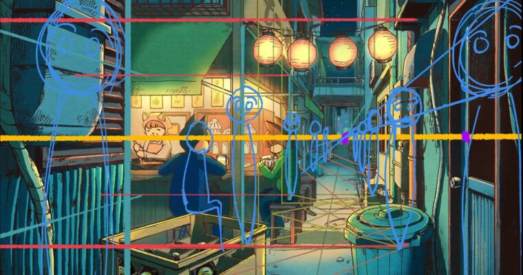 Perspective course taught by a manga artist. Let’s draw a background using an easy method by Mochi Numahara (Japanese, Eng sub)