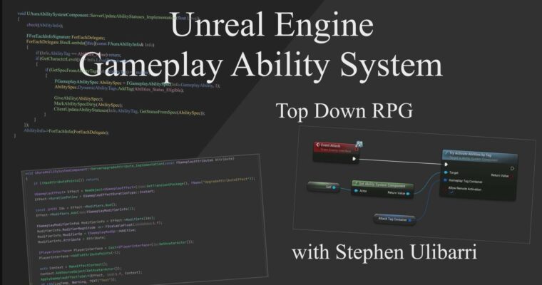 Unreal Engine 5 Gameplay Ability System – Top Down RPG