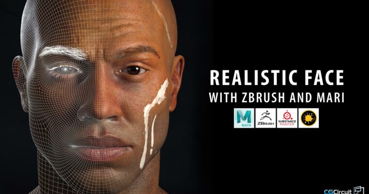 Realistic Face with Zbrush and Mari by Tomas Sackmann