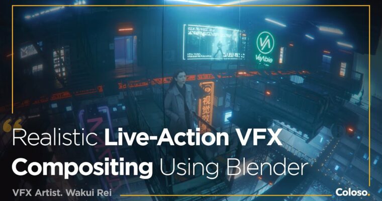 Realistic Live-Action VFX Compositing Using Blender by Wakui Rey (Japanese, English & Chinese sub)