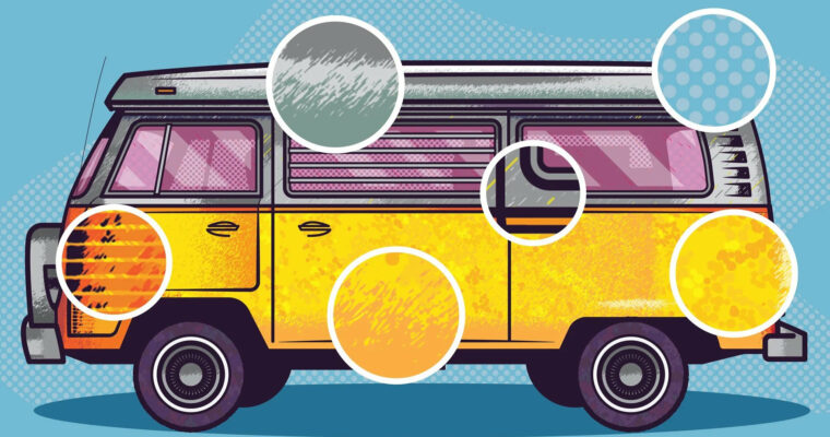 Vector Illustration – Designing with Texture in Adobe Illustrator by Musketon