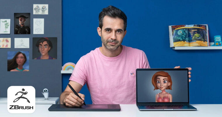 3D Cartoon Characters – Model with ZBrush from Scratch by Miguel Miranda (Spanish, Eng sub)