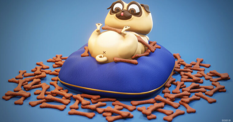 Hungry Pug in Blender (Spanish, Eng sub)