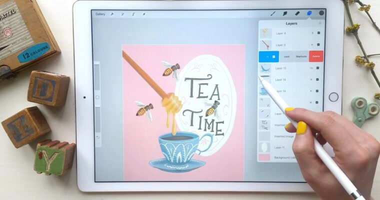 Intro to Procreate – Illustrating on the iPad (UPDATED for 2023) by Brooke Glaser